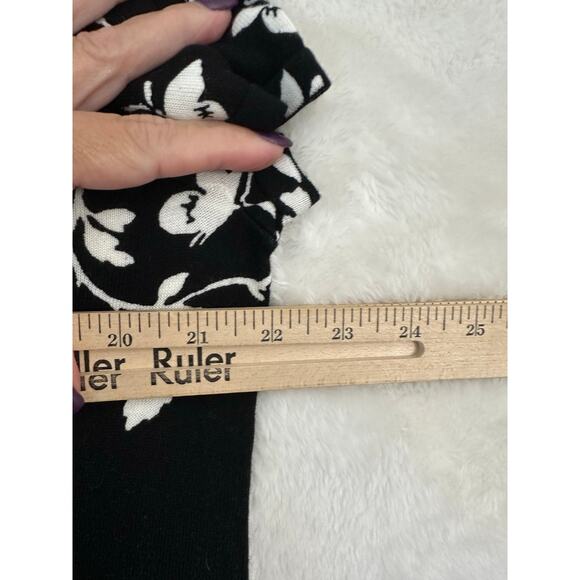 NWT Talbots Black Butterfly Dragonfly Knit Top 1XP 1X P Ruffle - Picture 5 of 7